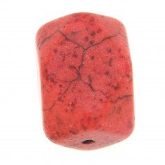 Aulite Forma Rettangolo Lavorato 11x15mm-Rosso 1pz