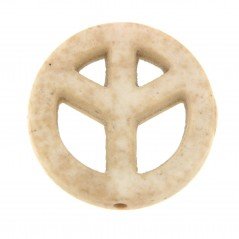 Aulite Forma Simbolo Della Pace 20mm-Beige 1pz