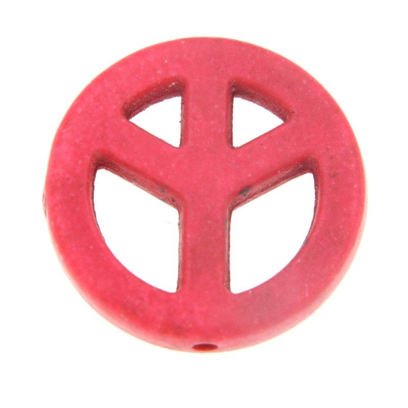 Aulite Forma Simbolo Della Pace 20mm-Rosa 1pz Aulite Forma Simbolo Della Pace 20mm-Rosa 1pz