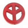 Aulite Forma Simbolo Della Pace 20mm-Rosso 1pz