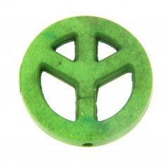 Aulite Forma Simbolo Della Pace 20mm-Verde 1pz
