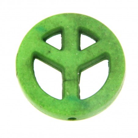 Aulite Forma Simbolo Della Pace 20mm-Verde 1pz