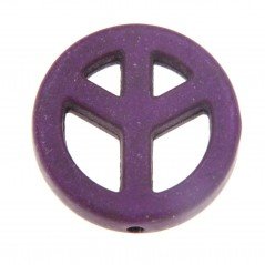 Aulite Forma Simbolo Della Pace 20mm-Viola 1pz