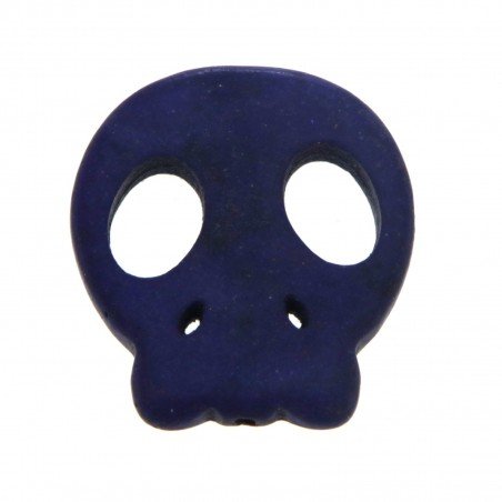 Aulite Forma Teschio Piatto 25X27mm-Blu 1pz