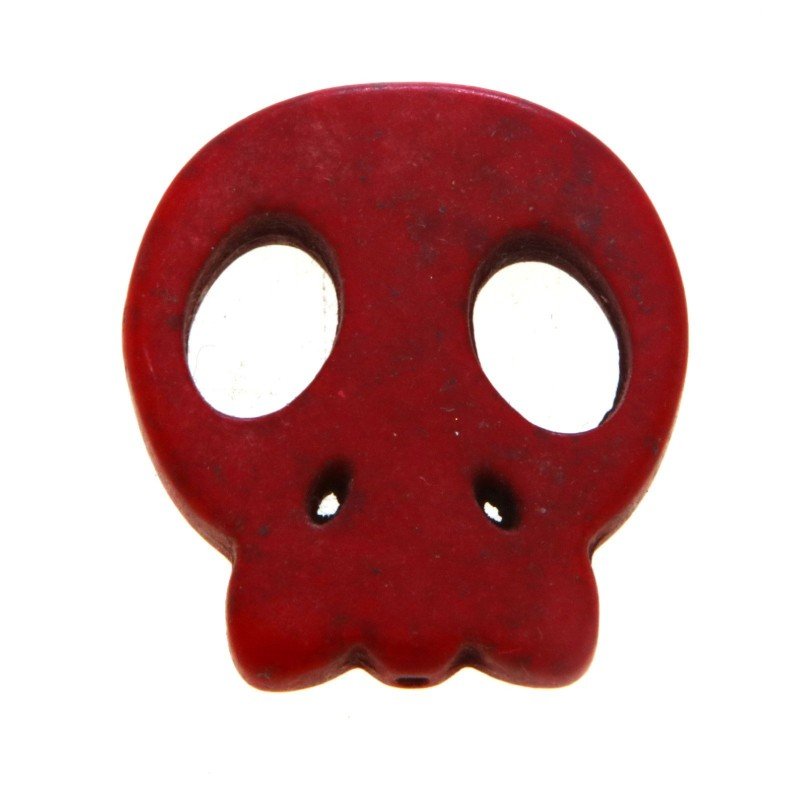 Aulite Forma Teschio Piatto 25X27mm-Rosso 1pz Aulite Forma Teschio Piatto 25X27mm-Rosso 1pz