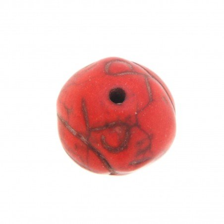 Aulite Forma Tondo Inciso 11mm-Rosso 1pz