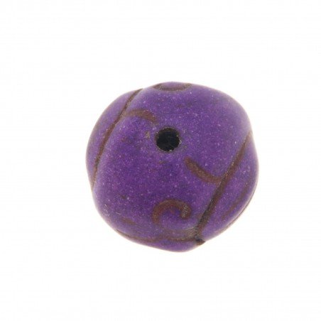 Aulite Forma Tondo Inciso 11mm-Viola 1pz