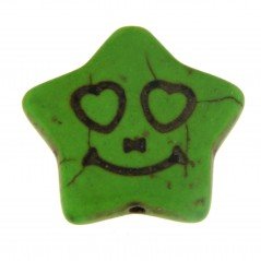 Aulite verde forma stella 19mm 1pz