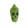 Aulite verde forma teschio allungato inciso 10x21 mm 1pz