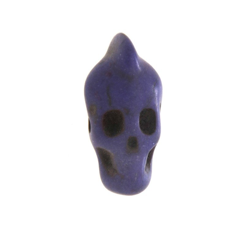 Aulite viola forma teschio allungato inciso 10x21 mm 1pz