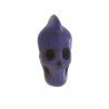 Aulite viola forma teschio allungato inciso 10x21 mm 1pz
