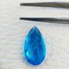 Topazio Azzurro Blu Svizzero Idrotermale Taglio Goccia Sfaccettata a Mano Gemma Sciolta 19X9X5-6mm 6,15 Carati 1pz