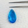Topazio Azzurro Blu Svizzero Idrotermale Taglio Goccia Sfaccettata a Mano Gemma Sciolta 19X9-10X5-6mm 6,35 Carati 1pz