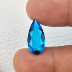 Topazio Azzurro Blu Svizzero Idrotermale Taglio Goccia Sfaccettata a Mano Gemma Sciolta 19X9-10X5-6mm 6,35 Carati 1pz Topazio Azzurro Blu Svizzero Idrotermale Taglio Goccia Sfaccettata a Mano Gemma Sciolta 19X9-10X5-6mm 6,35 Carati 1pz