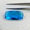 Topazio Azzurro Blu Svizzero Idrotermale Taglio Cuscino Sfaccettata a Mano Gemma Sciolta 19X10X5mm 6,75 Carati 1pz