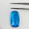 Topazio Azzurro Blu Svizzero Idrotermale Taglio Cuscino Sfaccettata a Mano Gemma Sciolta 19X10X5mm 6,75 Carati 1pz