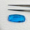 Topazio Azzurro Blu Svizzero Idrotermale Taglio Cuscino Sfaccettata a Mano Gemma Sciolta 19X10X5mm 6,75 Carati 1pz