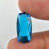 Topazio Azzurro Blu Svizzero Idrotermale Taglio Cuscino Sfaccettata a Mano Gemma Sciolta 19X10X5mm 6,75 Carati 1pz