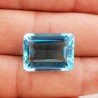 Acquamarina Idrotermale Taglio Smeraldo Ottagono Sfaccettata a Mano Gemma Sciolta 20X15X9mm 20,45 Carati 1pz
