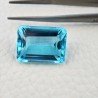 Acquamarina Idrotermale Taglio Smeraldo Ottagono Sfaccettata a Mano Gemma Sciolta 20X15X9mm 20,45 Carati 1pz
