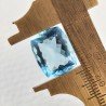 Acquamarina Idrotermale Taglio Cuscino Sfaccettata a Mano Gemma Sciolta 15X12X8mm 9,00 Carati 1pz