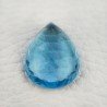 Acquamarina Idrotermale Taglio Goccia Sfaccettata a Mano Gemma Sciolta 25X18X8mm 21,65 Carati 1pz