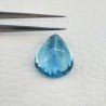 Acquamarina Idrotermale Taglio Goccia Sfaccettata a Mano Gemma Sciolta 20X15X9mm 14,50 Carati 1pz
