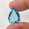 Acquamarina Idrotermale Taglio Goccia Sfaccettata a Mano Gemma Sciolta 20X15X9mm 14,50 Carati 1pz