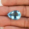Acquamarina Idrotermale Taglio Goccia Sfaccettata a Mano Gemma Sciolta 18X13X8mm 11,10 Carati 1pz