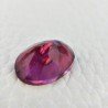 Tormalina Rubellite Idrotermale Taglio Cupola Ovale Sfaccettata a Mano Gemma Sciolta 18X13X8mm 10,75 Carati 1pz