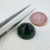 Tormalina Verde Idrotermale Taglio Cupola Tondo Sfaccettata a Mano Gemma Sciolta 16mm 1pz