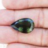 Tormalina Verde Idrotermale Taglio Goccia Sfaccettata a Mano Gemma Sciolta 20X13X8mm 11,80 Carati 1pz