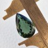 Tormalina Verde Idrotermale Taglio Goccia Sfaccettata a Mano Gemma Sciolta 20X13X8mm 11,80 Carati 1pz
