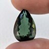 Tormalina Verde Idrotermale Taglio Goccia Sfaccettata a Mano Gemma Sciolta 20X13X8mm 11,80 Carati 1pz