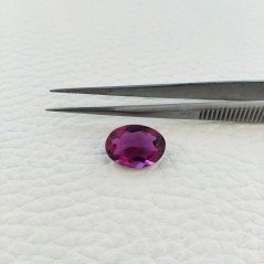 Tormalina Rubellite Idrotermale Taglio Ovale Sfaccettata a Mano Gemma Sciolta 14X10X5-6mm 6,00 Carati 1pz