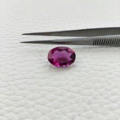 Tormalina Rubellite Idrotermale Taglio Ovale Sfaccettata a Mano Gemma Sciolta 13X10X6mm 5,50 Carati 1pz