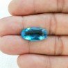 Topazio Azzurro Idrotermale Taglio Ovale Sfaccettata a Mano Gemma Sciolta 19X10X6mm 7,20 Carati