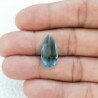 Topazio Azzurro Idrotermale Taglio Goccia Sfaccettata a Mano Gemma Sciolta 20X10X5mm 6,45 Carato 1pz