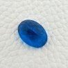 Topazio Azzurro Blu Svizzero Idrotermale Taglio Cupola Ovale Sfaccettata a Mano Gemma Sciolta 17X13X10mm 13,60 Carati 1pz