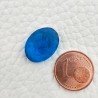 Topazio Azzurro Blu Svizzero Idrotermale Taglio Cupola Ovale Sfaccettata a Mano Gemma Sciolta 16X12X7-8mm 8,50 Carati 1pz