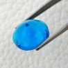 Topazio Azzurro Blu Svizzero Idrotermale Taglio Cupola Tondo Sfaccettata a Mano Gemma Sciolta 16X16X8mm 11,85 Carati 1pz