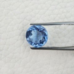Tormalina Blu Idrotermale Taglio Tondo Sfaccettata a Mano Gemma Sciolta 2X12X7mm 5,50 Carati 1pz