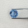 Tormalina Blu Idrotermale Taglio Tondo Sfaccettata a Mano Gemma Sciolta 2X12X7mm 5,50 Carati 1pz