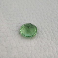 Tormalina Verde Idrotermale Taglio Tondo Sfaccettata a Mano Gemma Sciolta 12X12X7mm 5,95 Carati 1pz