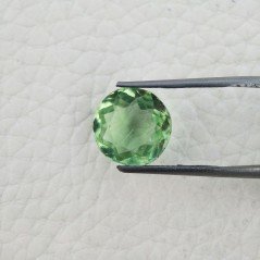 Tormalina Verde Idrotermale Taglio Tondo Sfaccettata a Mano Gemma Sciolta 12X12X7mm 5,95 Carati 1pz