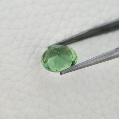 Tormalina Verde Idrotermale Taglio Tondo Sfaccettata a Mano Gemma Sciolta 12X12X7mm 5,95 Carati 1pz