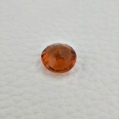 Tormalina Arancia Idrotermale Taglio Tondo Sfaccettata a Mano Gemma Sciolta 11X11X8mm 5,70 Carati 1pz