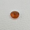 Tormalina Arancia Idrotermale Taglio Tondo Sfaccettata a Mano Gemma Sciolta 11X11X8mm 5,70 Carati 1pz