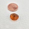 Tormalina Arancia Idrotermale Taglio Tondo Sfaccettata a Mano Gemma Sciolta 11X11X8mm 5,70 Carati 1pz
