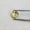 Tormalina Gialla Idrotermale Taglio Tondo Sfaccettata a Mano Gemma Sciolta 11X11X8mm 5,50 Carati 1pz
